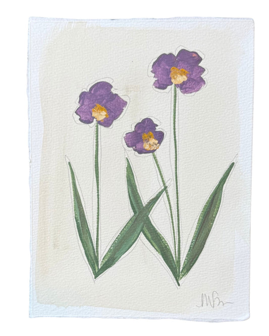 Purple/Gold Botanical II