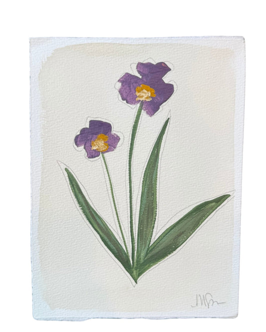 Purple/Gold Botanical