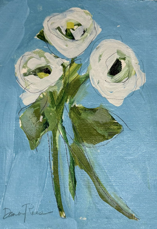 Bright Blue Wildflower I