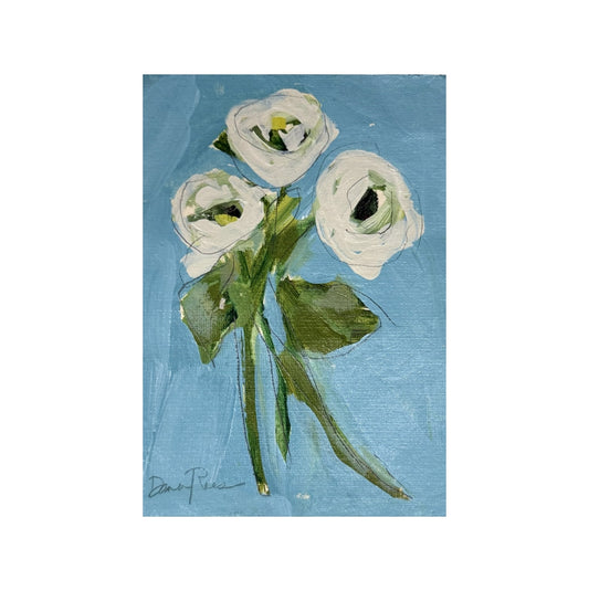 Bright Blue Wildflower I
