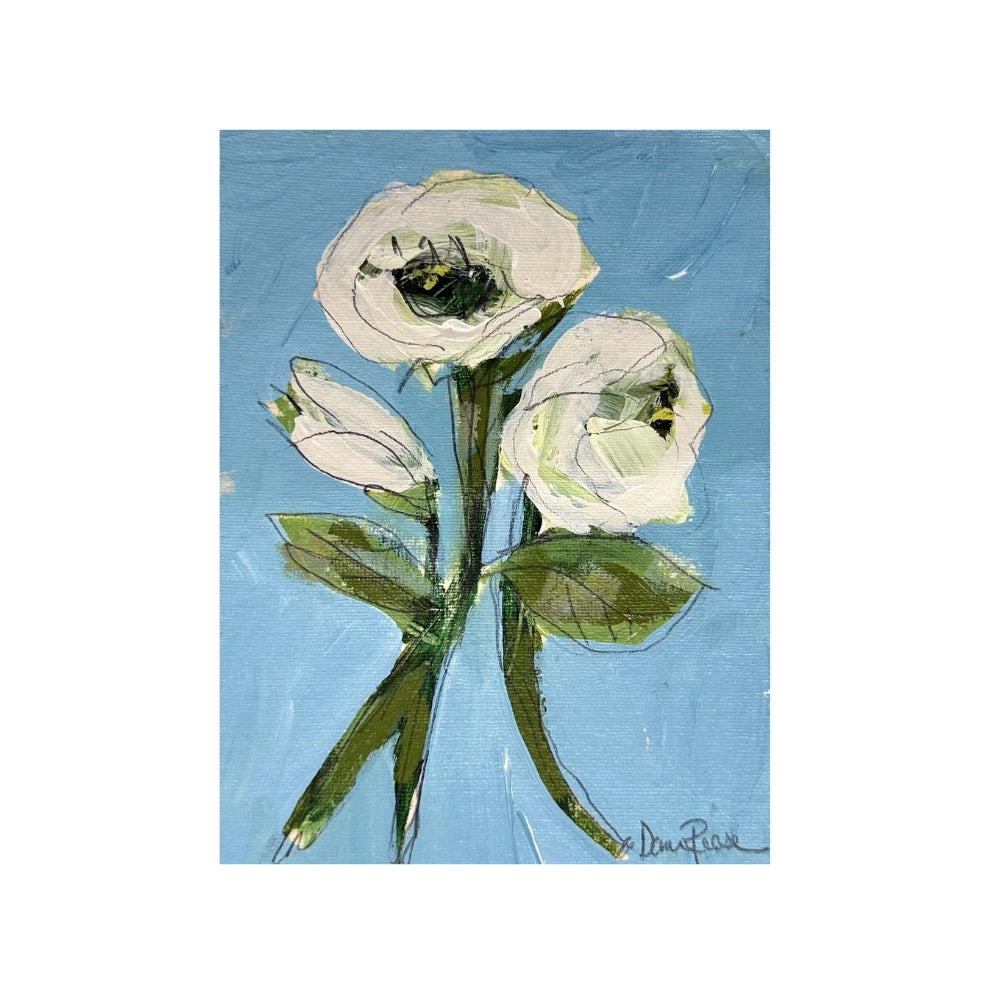 Bright Blue Wildflower II