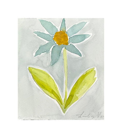Blue/Chartreuse Botanical 2