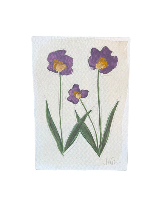 Purple/Gold Botanical III