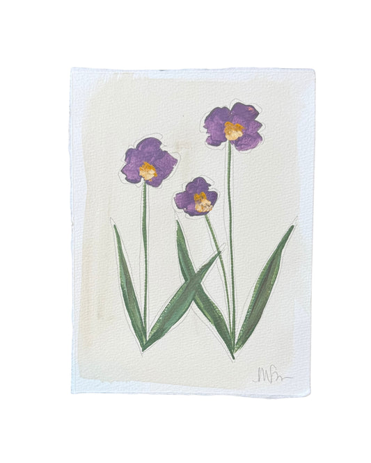 Purple/Gold Botanical II