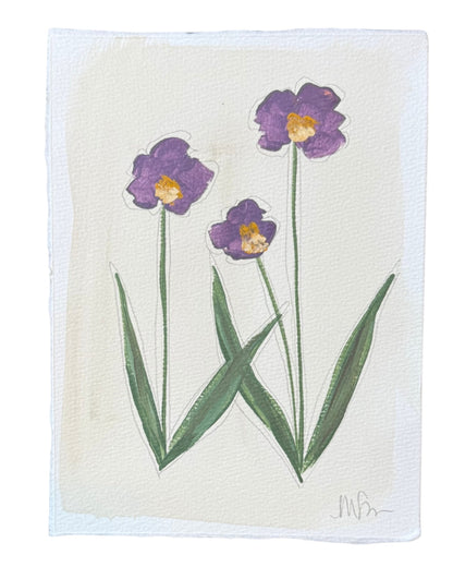 Purple/Gold Botanical II