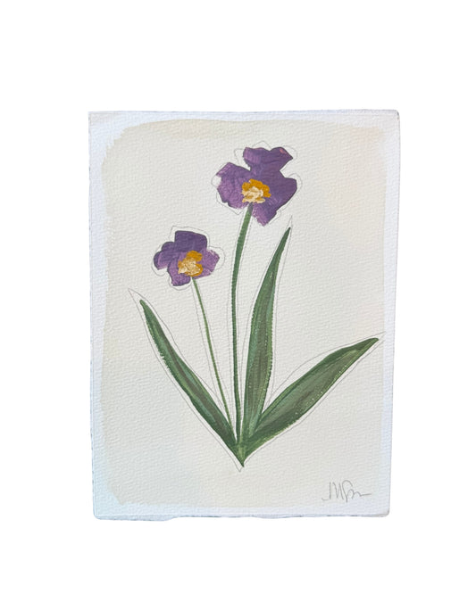 Purple/Gold Botanical