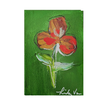 Red Abstract Floral 2