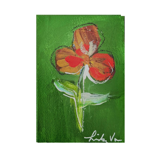 Red Abstract Floral 2