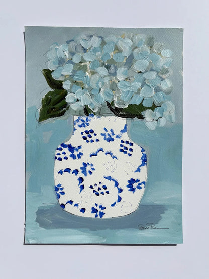 Hydrangeas in Blue & White 2