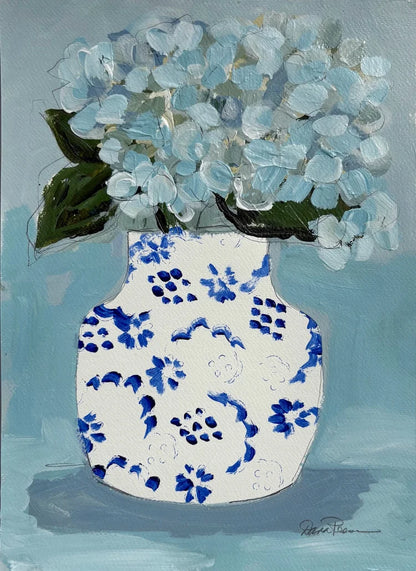 Hydrangeas in Blue & White 2