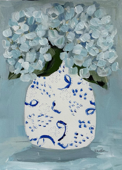 Hydrangeas in Blue & White