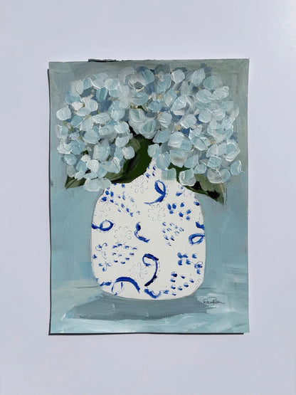 Hydrangeas in Blue & White