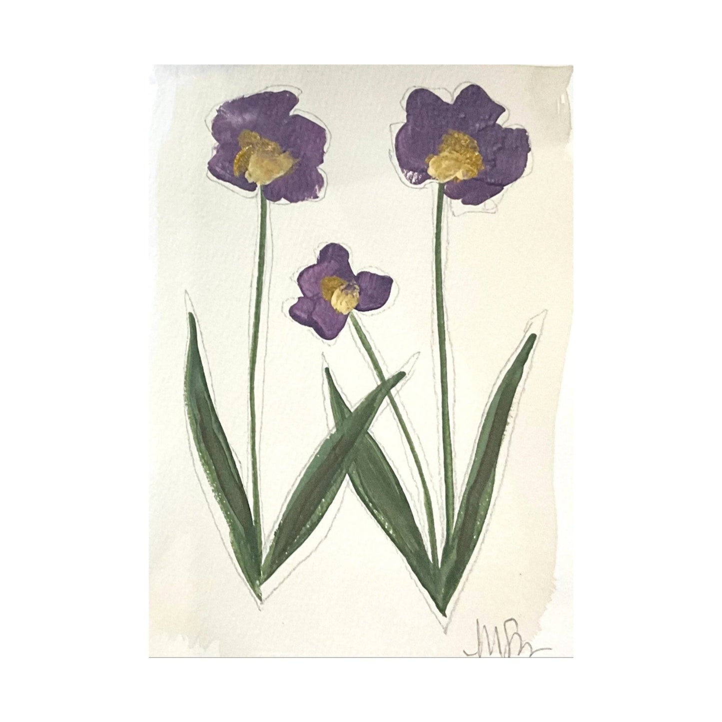 Purple/Gold Botanical III