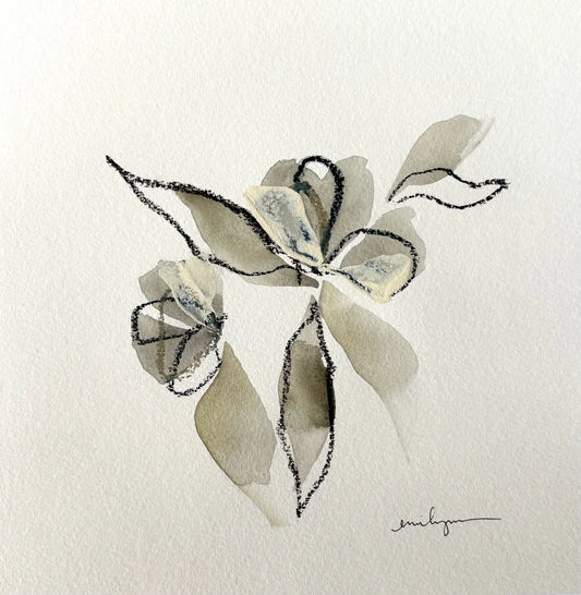 Small Gray Floral 2