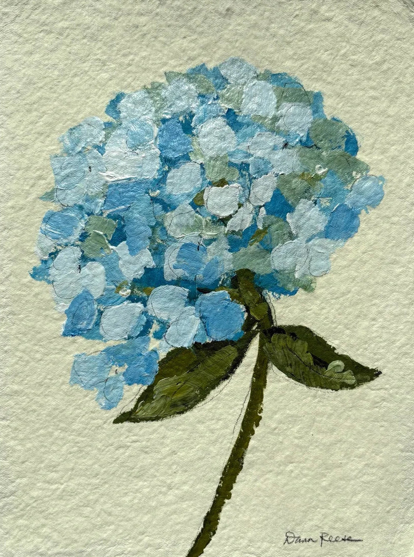 Bright Blue Mophead 1