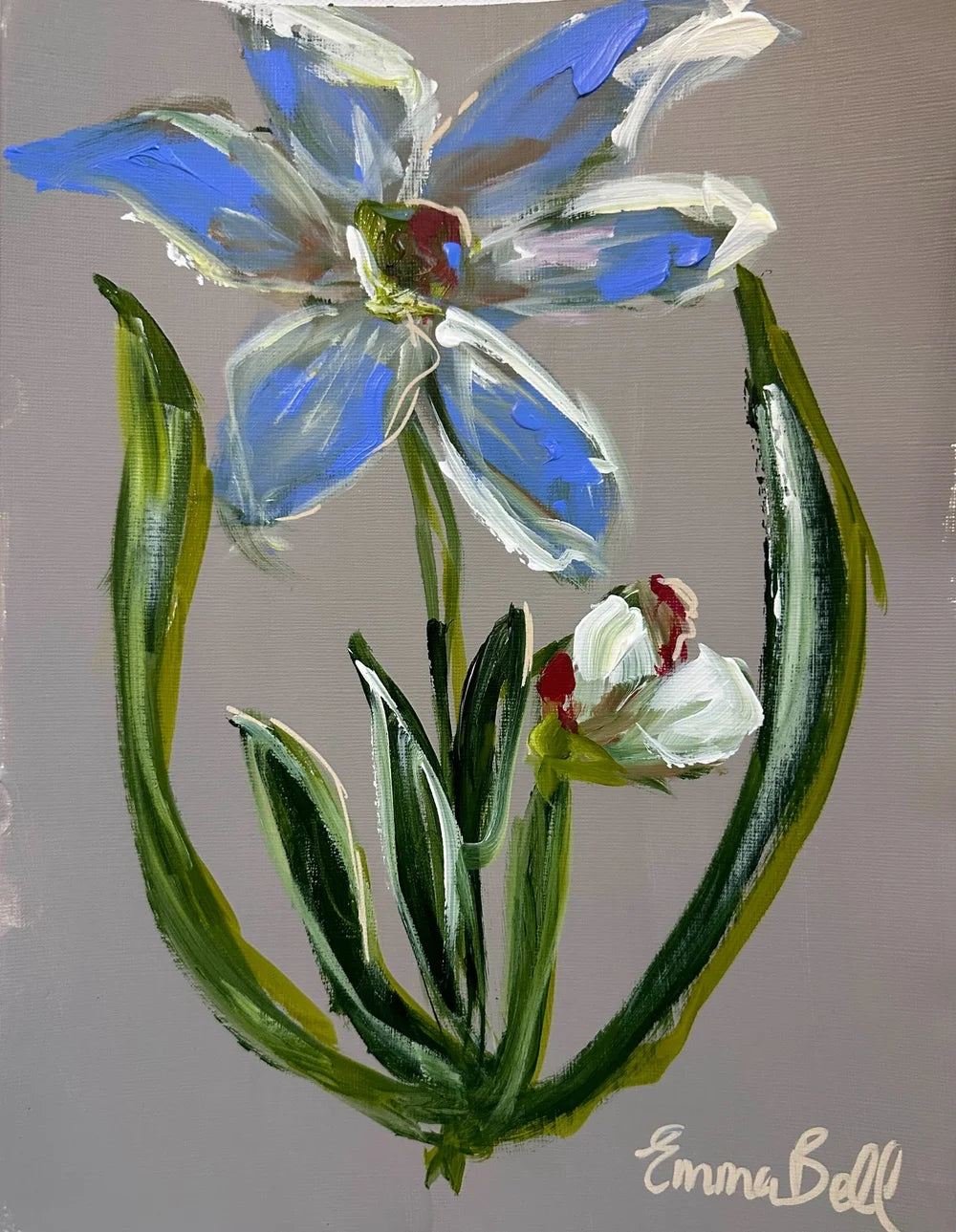 Botanical Blue Flower
