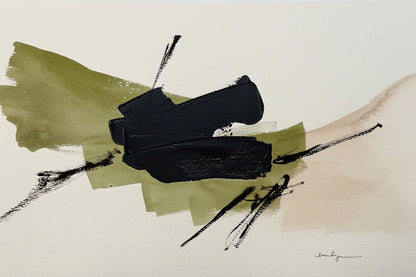 Black and Green Abstract