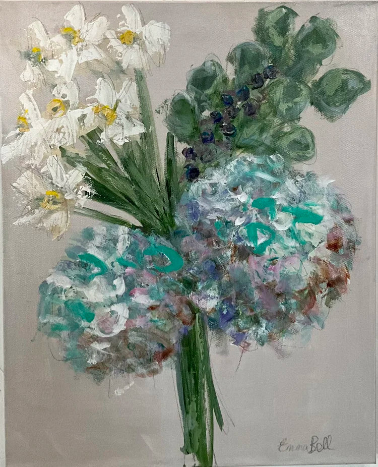 Aqua Hydrangea Bouquet