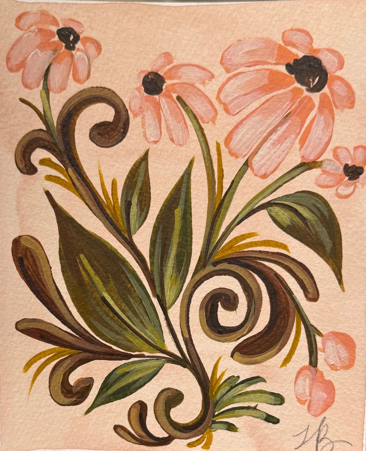 Pink Groovy Daisies