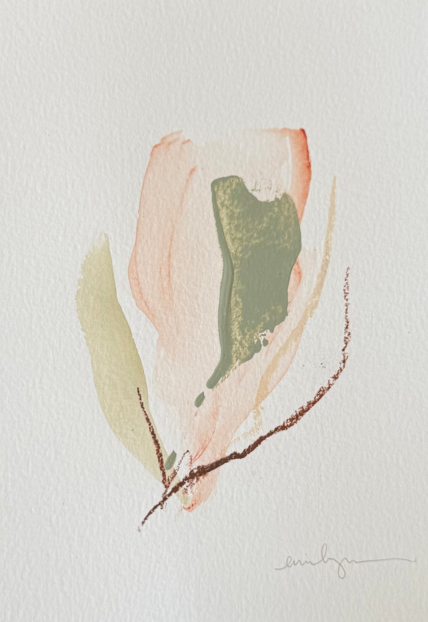 pink and green abstract 3