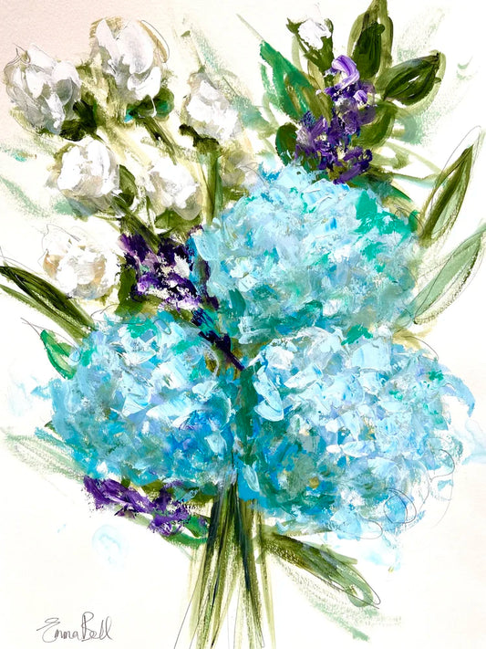 Blue Hydrangea Bouquet