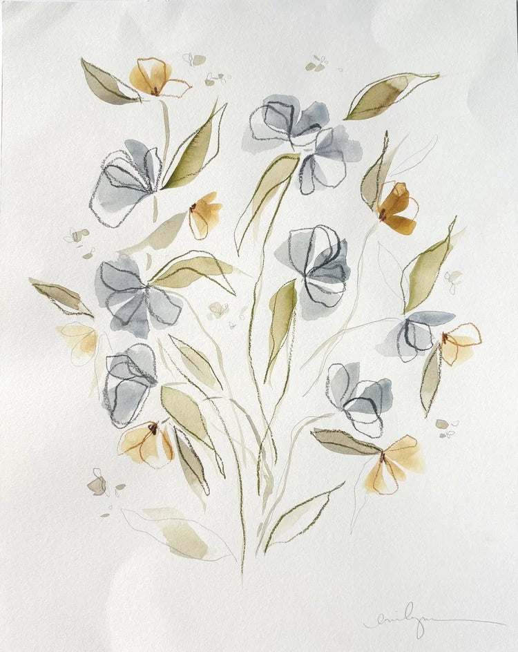 7 blue flowers