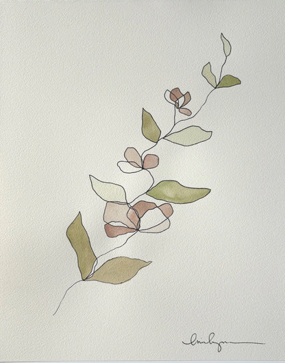 3 pink flowers on a stem
