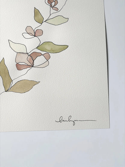 3 pink flowers on a stem