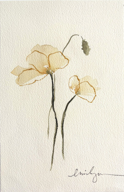 2 yellow flowers