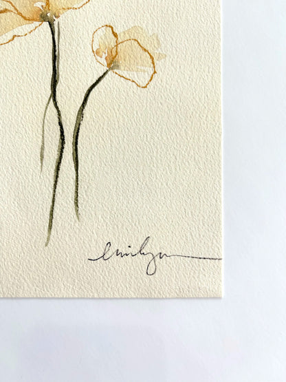 2 yellow flowers