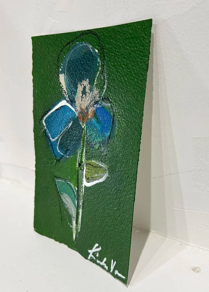 Blue abstract floral 1