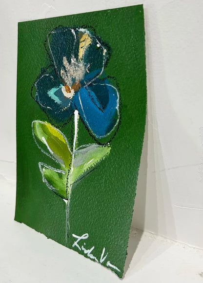 Blue abstract floral 2
