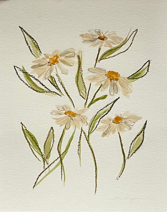 Watercolor Daisys