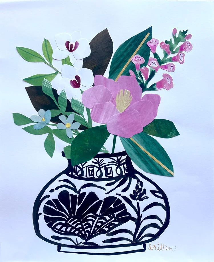 Pink & White Floral
