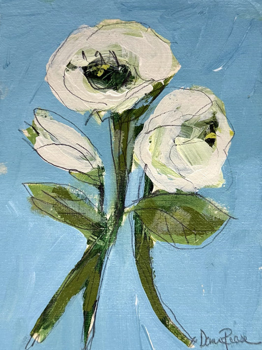 Bright Blue Wildflower II