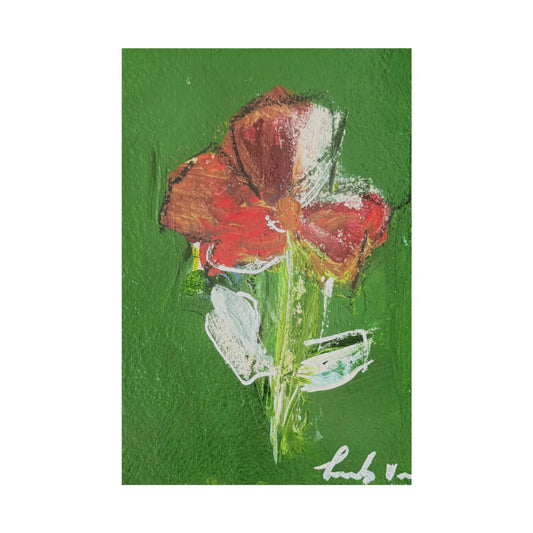 Red Abstract Floral 1