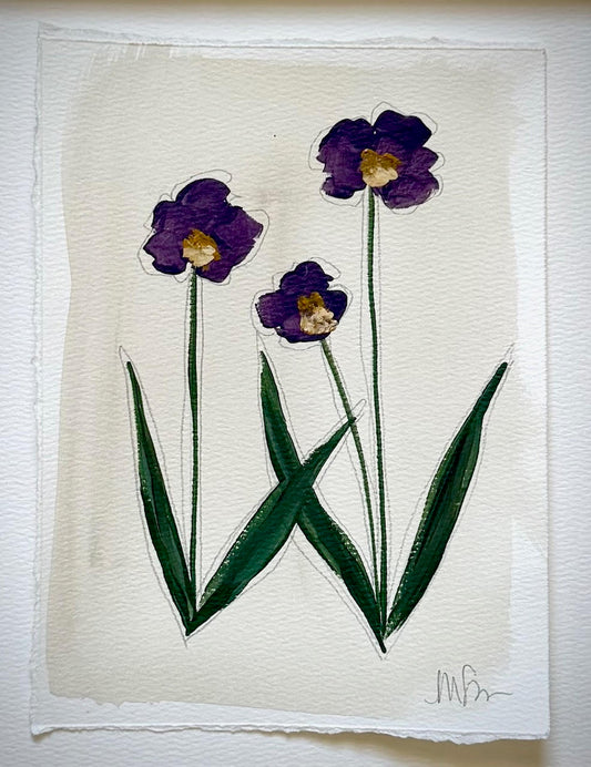 Purple/Gold Botanical II