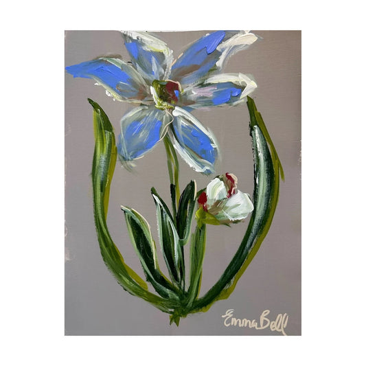 Botanical Blue Flower