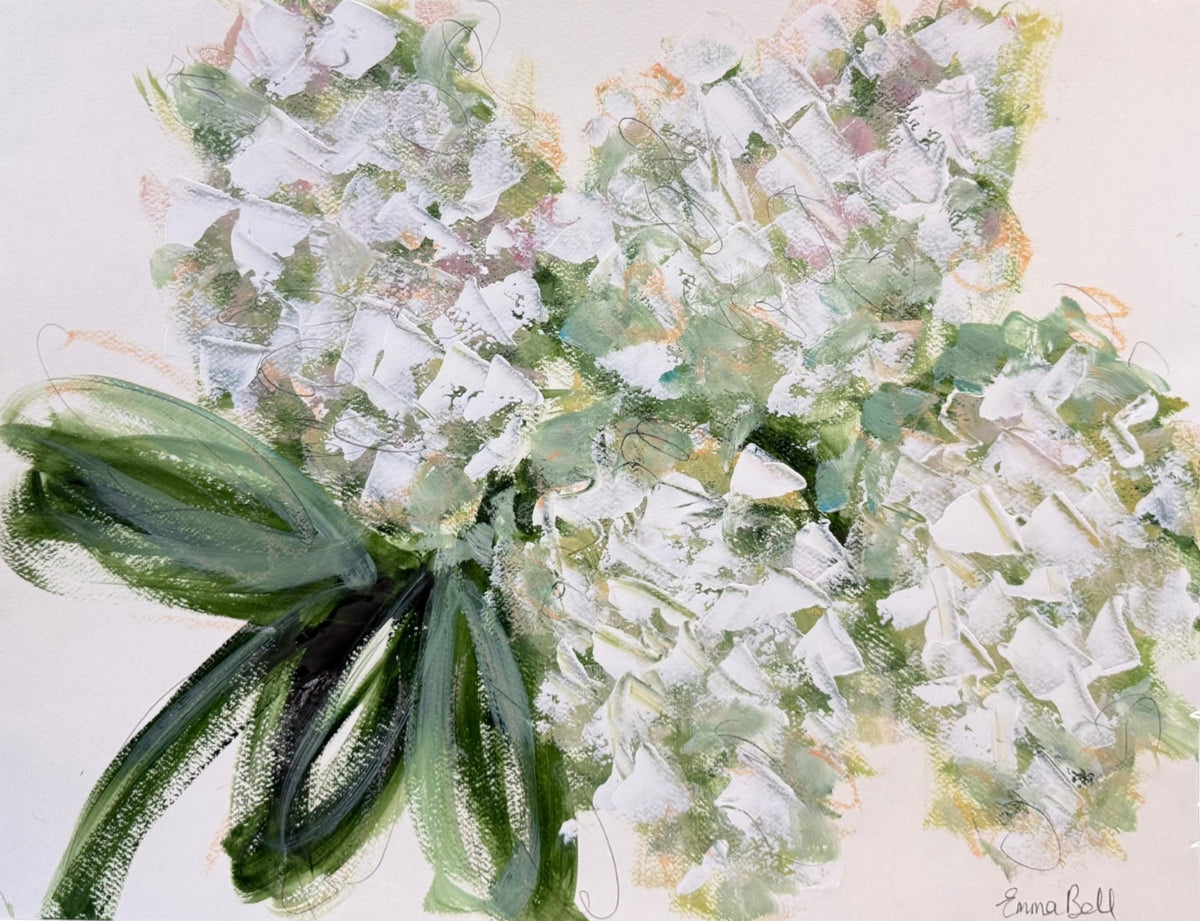 White Hydrangea Bloom