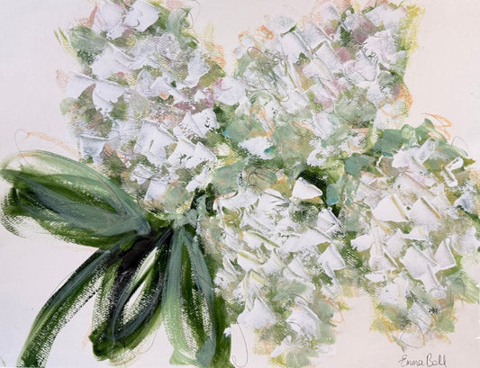White Hydrangea Bloom