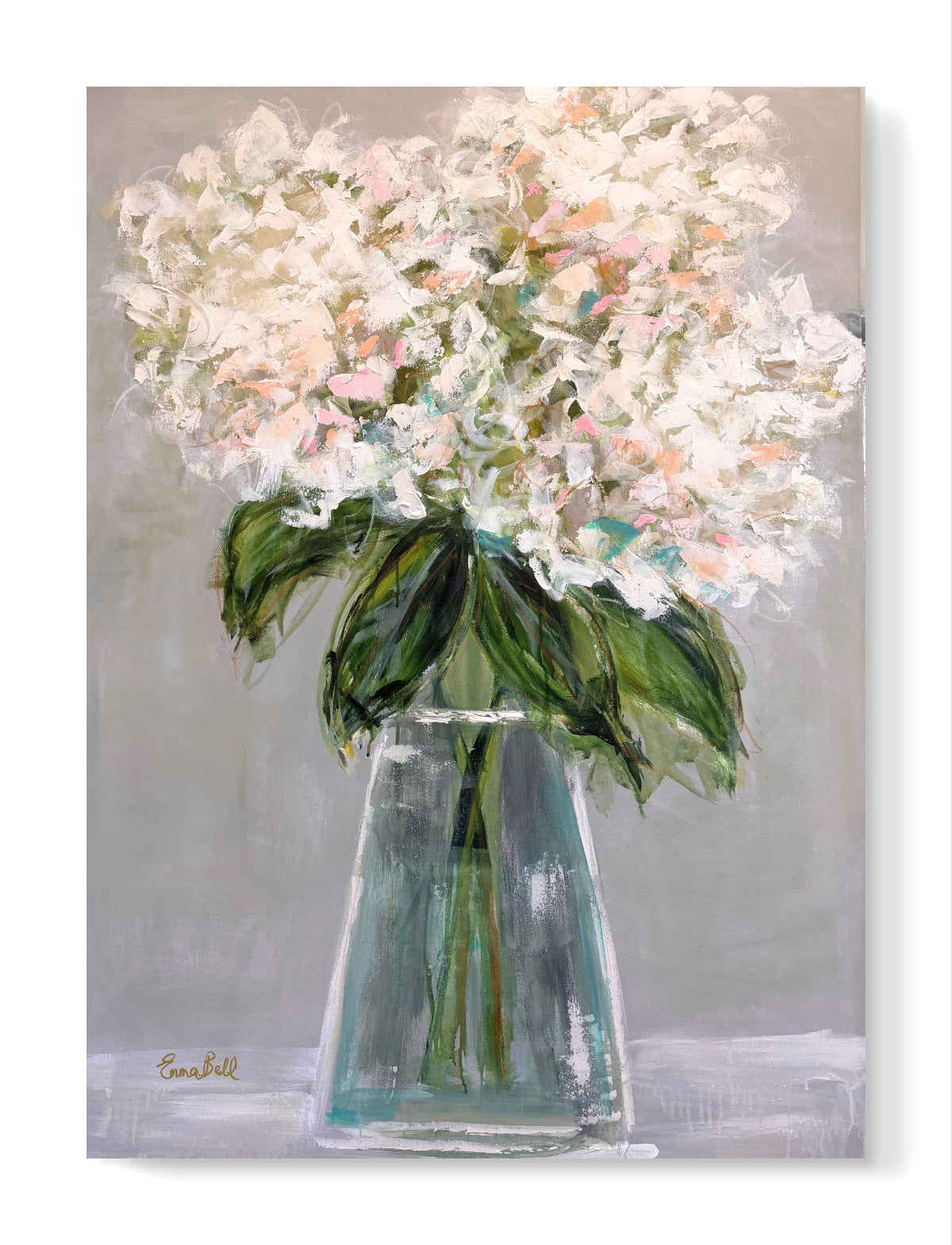 Cream Hydrangea Vase